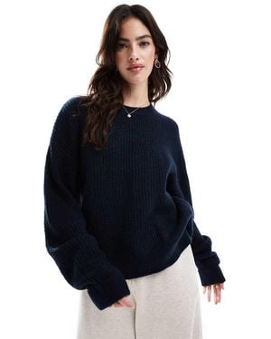 Superdry Brushed Crew Neck Jumper - Blue