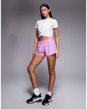Nike Nike One Training Dri-fit Mid Rise 3 Inch Shorts - Pink