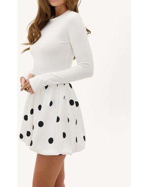 Loavies Love The Chill Polka Dot Skirt - Natural
