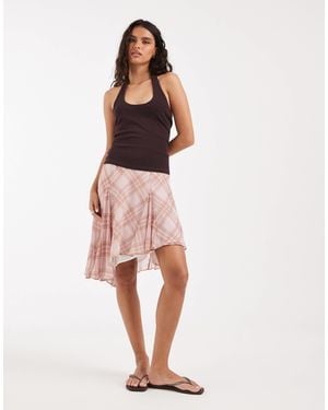 ASOS – rock aus chiffon - Pink