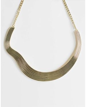 TOPSHOP – miles – auffällige choker-halskette - Mettallic