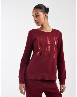 Gap Foil Print Sweatshirt Co-Ord - Red
