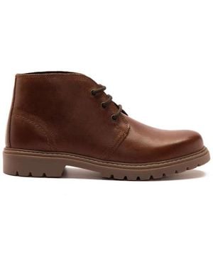 Thomas Crick Botines Chukka Marrón Con Cordones De Cuero Amway De
