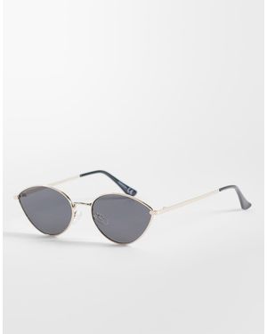 ASOS Metal Angled Sunglasses - White