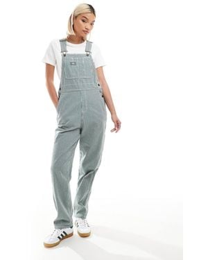 Dickies Classic Hickory Striped Dungarees - Blue