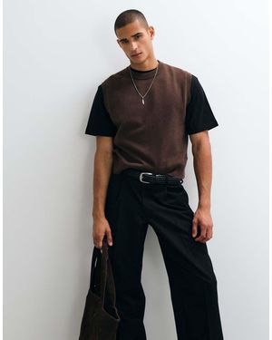 Weekday Gilet Lavorato A Maglia - Nero