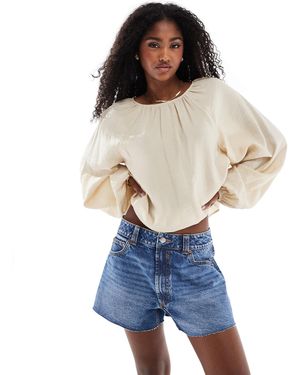 ASOS Denim Relaxed Short - Blue