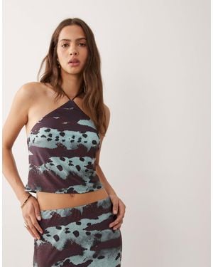 ASOS Co-Ord Slinky Halter Neck Top - Multicolor