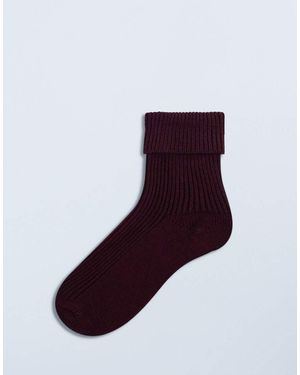 TOPSHOP Tot Ribbed Cosy Boot Socks - Purple