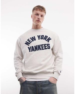 KTZ Ny Yankees Logo Graphic Sweatshirt - Grey