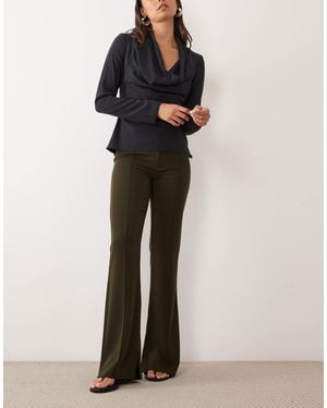 ASOS Tailored Slinky Skinny Flare Pants - Green