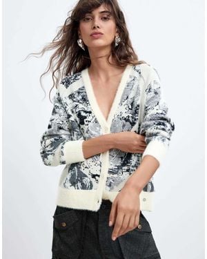 Desigual Jacquard-pullover m. c. lacroix - Grau