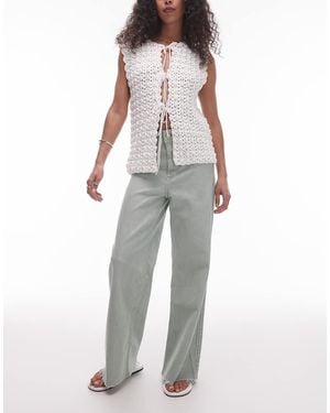 Mango Catherin Wide Leg Jeans - Grey