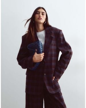 ARRANGE Oversize-blazer im karomuster, einreihig, als kombiteil - Mehrfarbig