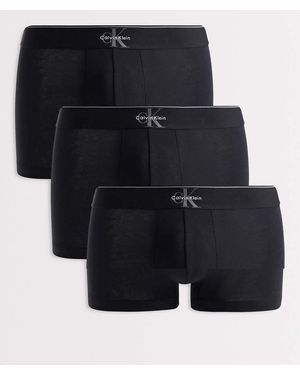 Calvin Klein Boxer Con Monogramma - Nero
