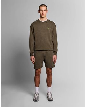 Lyle & Scott Mid Bottoms Heavy Laundered Sweatshort - Green