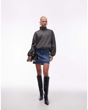 ASOS High Waisted Mini Skirt - Blue