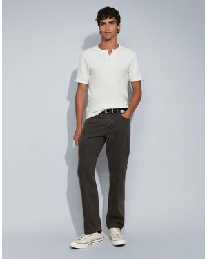Only & Sons Vaqueros Rectos Edge En Denim Marrón Lavado-Neutro - Gris