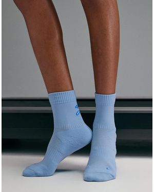 4505 Premium Running Socks 2 Pack With Arch Support And Antibacterial Finish - Blue