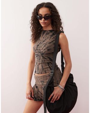 Weekday Co-Ord Scoop Back Top - Brown