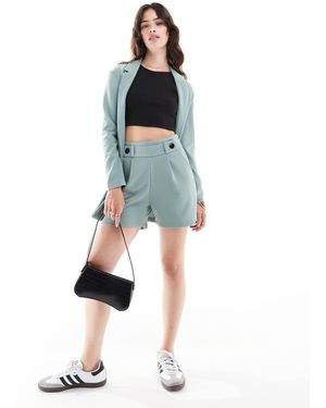 Jdy Tailored Shorts Co-ord - Blue