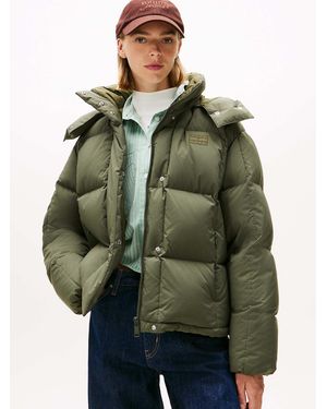 Tommy Hilfiger – alaska – daunen-pufferjacke - Grün