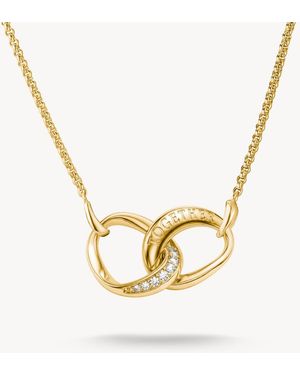 Thomas Sabo Chain Together With White Zirconia - Metallic