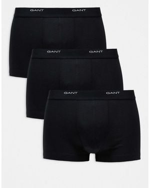 GANT – e unterhosen mit logobund im 3er-pack - Schwarz