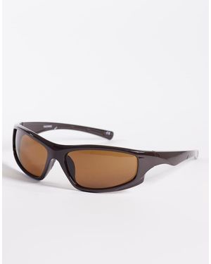ASOS Angled Sunglasses - White