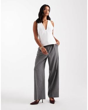 Miss Selfridge Wide Leg Trouser - White
