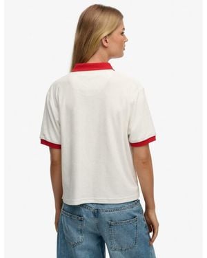 Superdry Heritage Terry Polo - White
