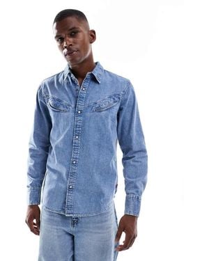 Levi's Western Detailing Denim Shirt - Blue