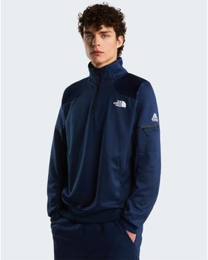 The North Face Forro Polar De Hombre Mountain Athletics 2.0 Con Cremallera De 1/4 En Azul Marino Summit