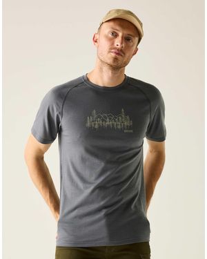 Regatta Escade - t-shirt à séchage rapide - tempête foncée - Gris