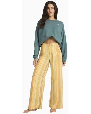Billabong Hazy Daze Elasticated Trousers - Yellow