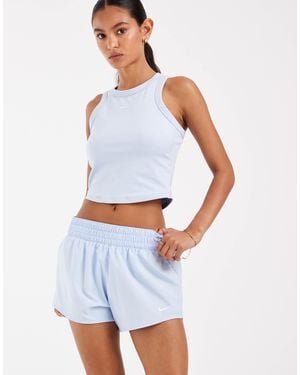 Nike One dri-fit mid-rise 3-inch-shorts - Blau