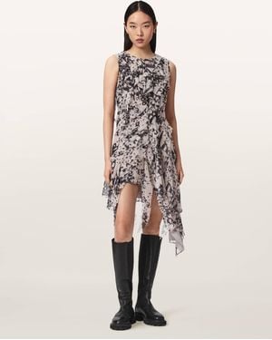 AllSaints – angie – kleid - Natur