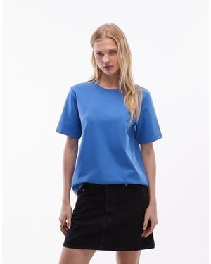 ARKET Heavyweight Jersey Boxy T-shirt - Blue