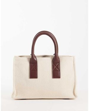ASOS Classic Structured Tote Bag - Natural