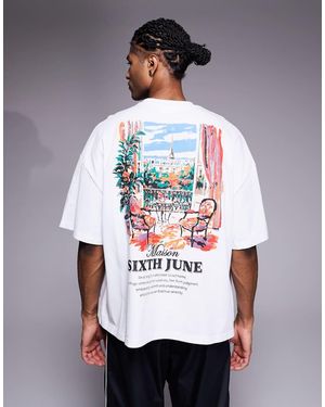 Sixth June Camiseta Con Estampado Trasero Views From De - Blanco