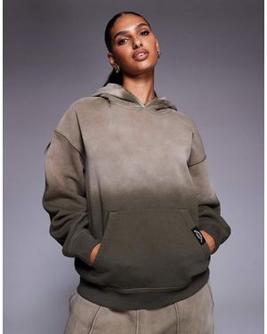 Good For Nothing Gradient Relaxed Hoodie - Grey