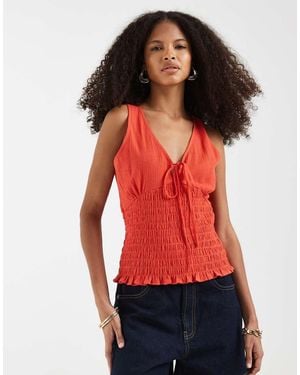 ASOS Shirred Waist V Neck Cami