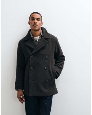 Abercrombie & Fitch Giacca Oversize Doppiopetto - Blu