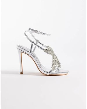 Public Desire Lumi Heeled Sandals With Embellished Starfish - White