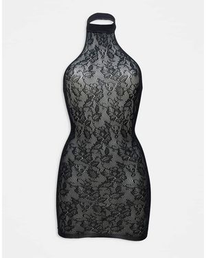 Ann Summers Vestido De Encaje Glisten De - Negro