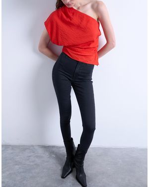 TOPSHOP Joni High Rise Super Skinny Jean - Black