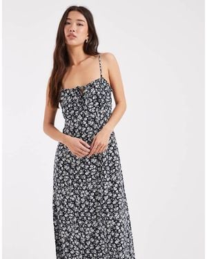 ONLY Midi Jurk Met Bandjes - Wit