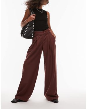 laagam High Rise Asymmetric Tailored Trousers - Purple