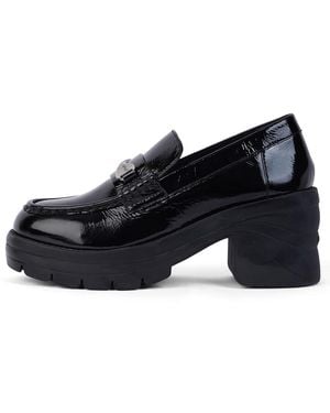 Kickers Shoe Edie Loafer Patent Leather - Blue