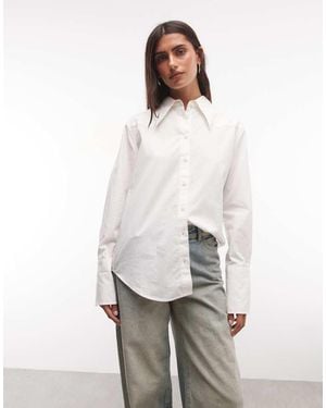 Wrangler Drama Collar Shirt - White